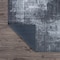 World Rug Gallery Contemporary Distressed Abstract Machine Washable Dark Gray Runner Rug 2'6''x7' 5075DARKGRAY2X7 - alternate 7